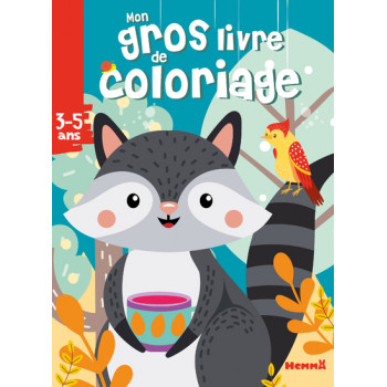 Mon gros livre de coloriage (Raton laveur)