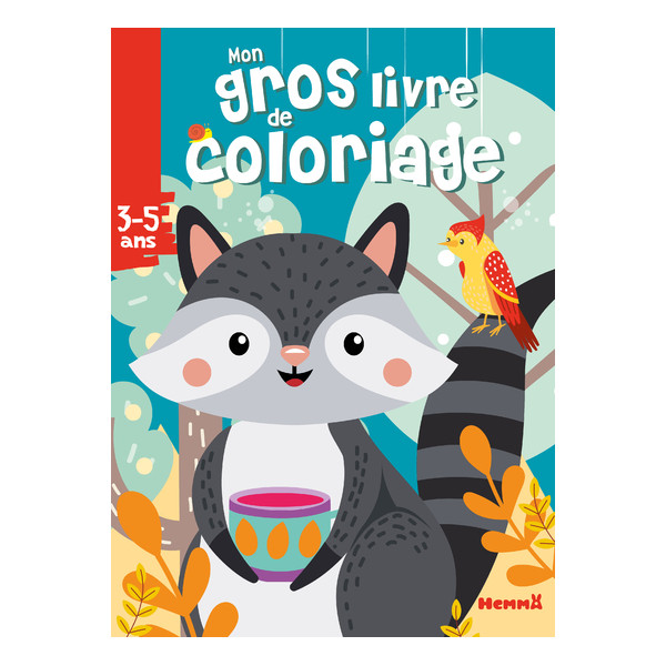 Mon gros livre de coloriage (Raton laveur)