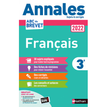 Annales Brevet 2022- Français - Corrigé