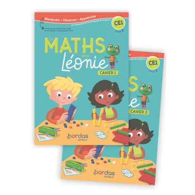 Les Maths avec Léonie CE1 2020 Cahiers de l'élève N01 et N02 sous blister