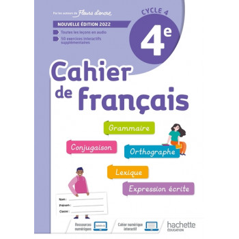 Cahier de français 4e