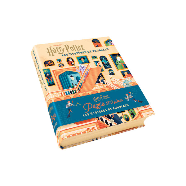 Harry Potter, les Mystères de Poudlard. Coffret avec un puzzle de 500 pièces