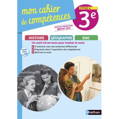 Histoire Géo EMC 3ème Cahier d'Activités 2017