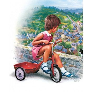 Martine fait du vélo