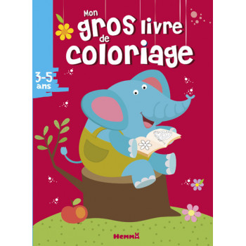 Mon gros livre de coloriage (3-5 ans) (Eléphant)
